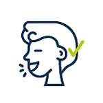 Icon hoortoestel en praten
